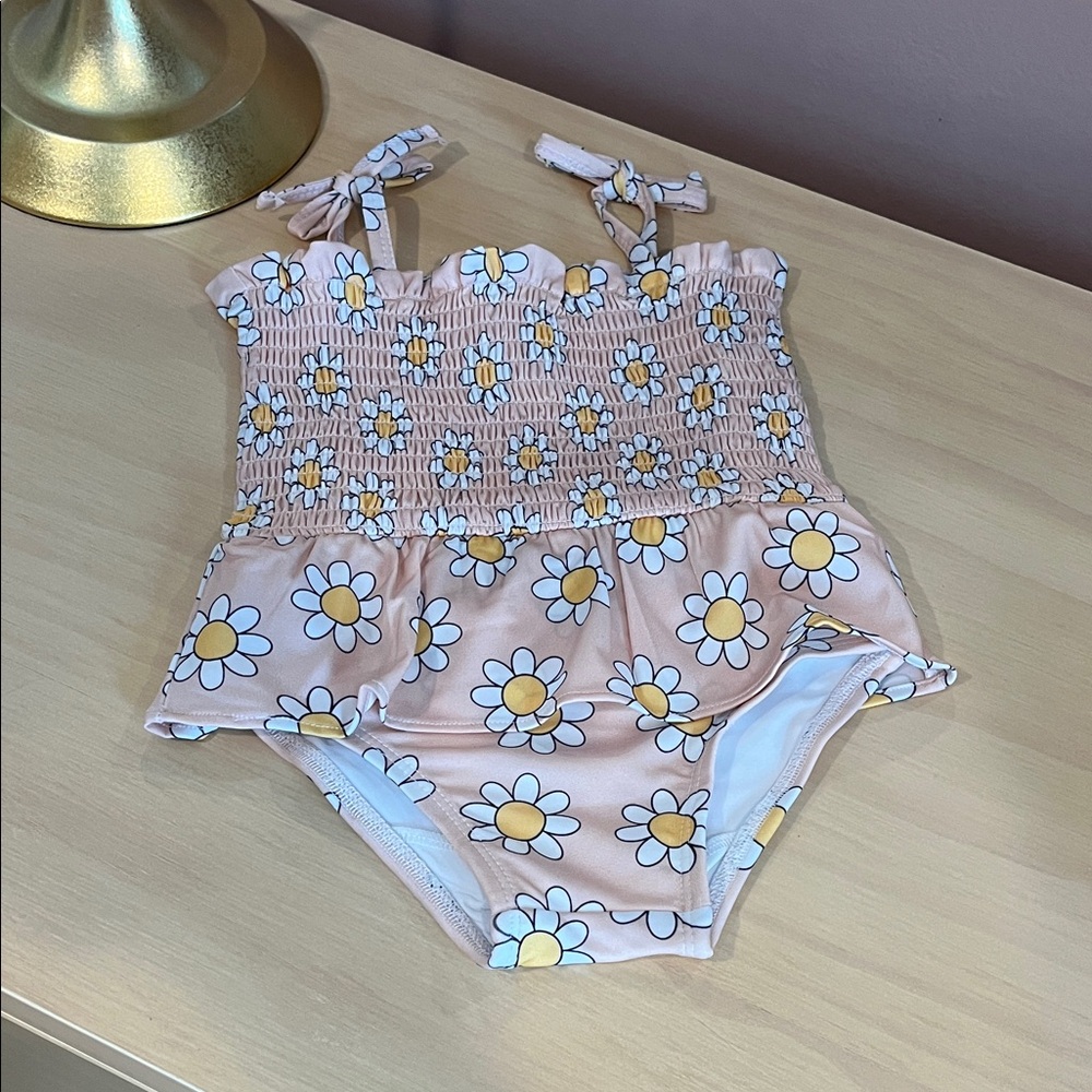 Floral Kids Swim One Piece